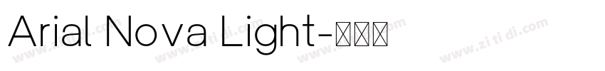 Arial Nova Light字体转换